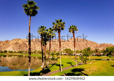 golf course in La Quinta, Palm Springs, California, usa