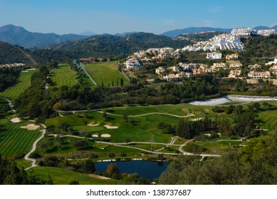 Golf Course In Marbella, Andalusia, Spain