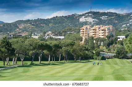 Golf Course In Marbella, Costa Del Sol, Spain