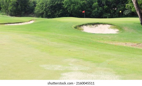 Golf Course Practice Have Putting Green And Banker Sand Beside