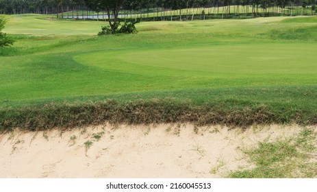 Golf Course Practice Have Putting Green And Banker Sand Beside