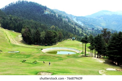 Golf Field At The Kufri, Shimla Mountains, India