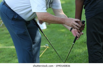 Golf Instruction Given To African American Youth