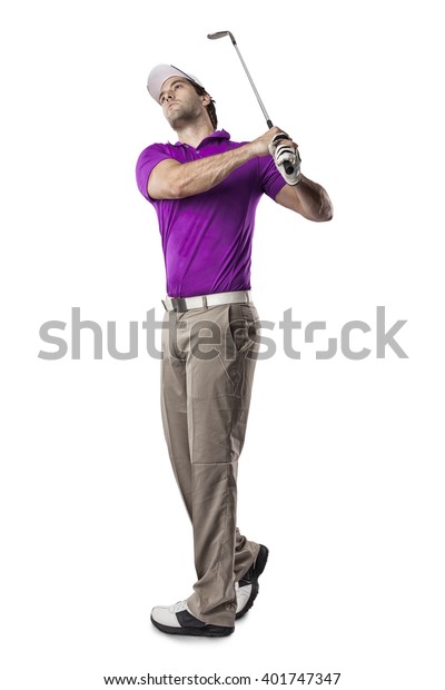 pink golf shirt mens