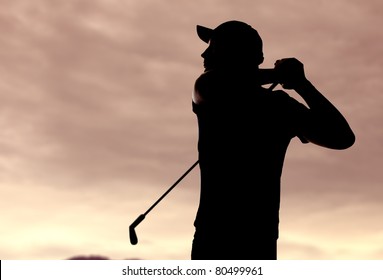 Golf Player Silhouette