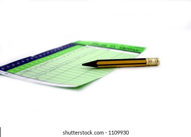 Golf scorecard with little pencil - Powered by Shutterstock