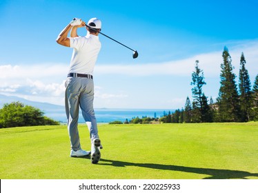 Man Swinging Golf Club Images Stock Photos Vectors