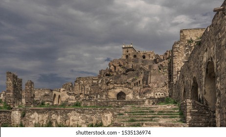 Golkonda Is An Ancient Indian Fortress In The City Of Hyderabad In The State Of Telangana