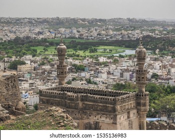 Golkonda Is An Ancient Indian Fortress In The City Of Hyderabad In The State Of Telangana