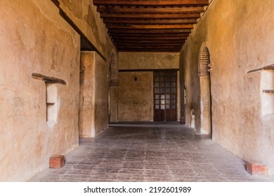 GONDAR, ETHIOPIA - MARCH 13, 2019: Interior Of A Building In The Royal Enclosure In Gondar, Ethiopia