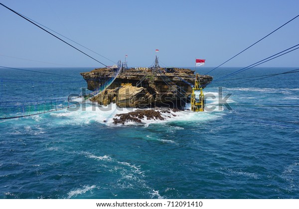 Gondola Traditional Crossing Tool Timang Beach Stock Photo