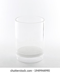 Gooch crucible on white background. Is a filtration device for laboratory use. Gooch crucibles made of borosilicate glass with fritted glass bases are more common today