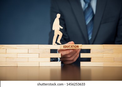 Good education helps to change job concept. Challenge to improve education. - Shutterstock ID 1456253633