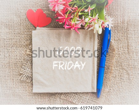 good friday concept poster mock template stock photo edit now flower shaped writing paper template