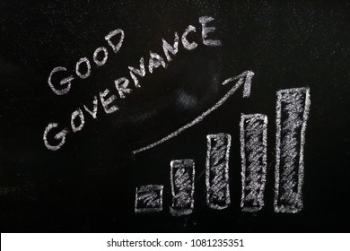 Good Governance Concept With Bar Graph Showing Growth