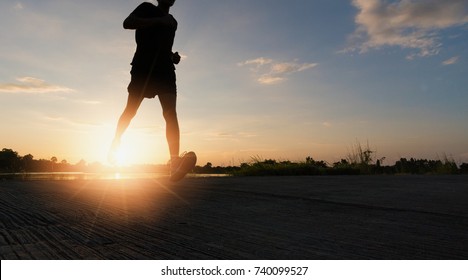 Good health can not be traded, Running is an exercise as simple in order to make health of strong. - Shutterstock ID 740099527