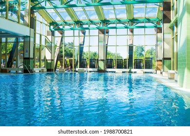 Good Health. Indoor Pool At The Welna Spa. Kaluga Region, Tarusa City, June 2021.