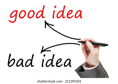 Good Idea, Bad Idea Concept