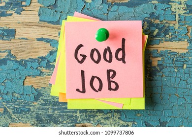 Good Job Text Written On Sticky Stock Photo 1099737806 | Shutterstock