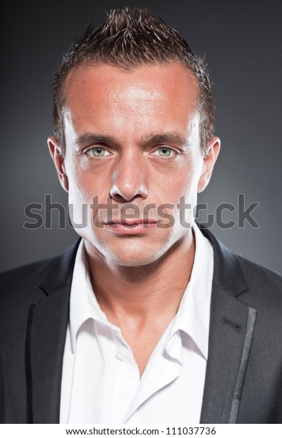 Good Looking Business Man Blue Eyes Stock Photo Edit Now 111037736