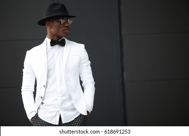 Good looking young black man in trendy clothes - Shutterstock ID 618691253