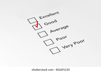 Good Mark on performance evaluation - Business Concept