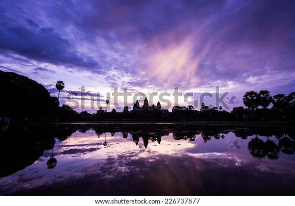 Good Morning Angkor Wat Rainy Season Stock Photo Edit Now 226737877