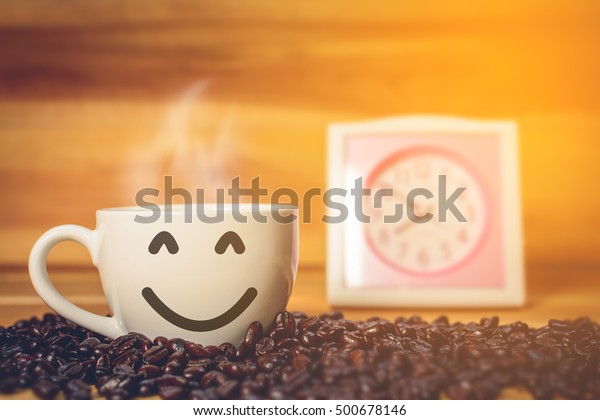 Guten Morgen Kaffee Tasse Stockfoto Jetzt Bearbeiten