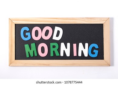 Good Morning :Words On Blurred Background.