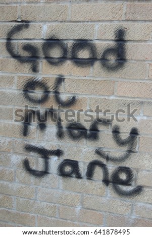 Similar – Image, Stock Photo Graffiti “Fuck Frontex”