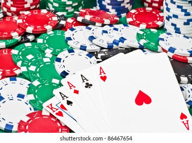 A Good Poker Hand With 4 Aces