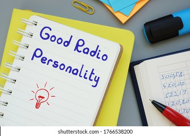 Good Radio Personality Sign On The Page.