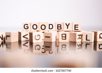 Goodbye Word Cube On Reflection