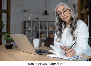 Good-looking business woman working at the home office - Shutterstock ID 2310471767