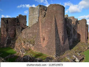 Goodrich Castle On A Clear Day