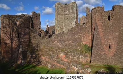 Goodrich Castle On A Clear Day