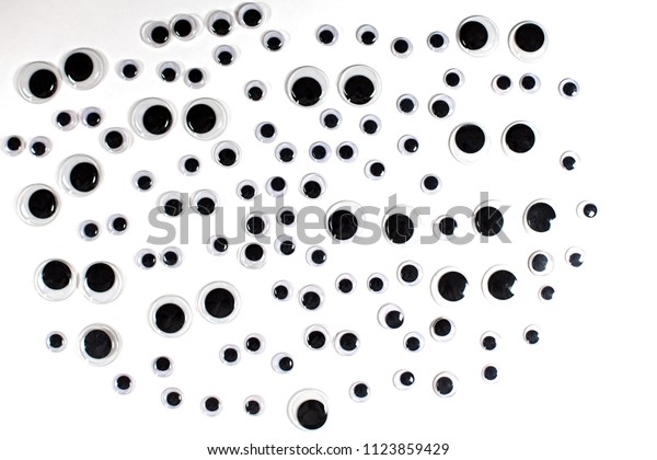 Googly eyes background image\
for craft cut-out or crop. Various sizes of fun kids art googly\
eyes.