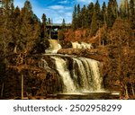 Gooseberry Falls on the Gooseberry River in Gooseberry State Park in Minnesota