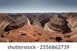 Goosenecks State Park showcases dramatic meanders of the San Juan River, creating stunning views of deep, winding canyons.