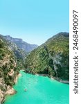 Gorge du Verdon canyon at Provence, France.