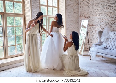 bride dressing