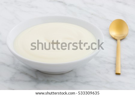 Similar – Image, Stock Photo ice-cream spoon Yoghurt