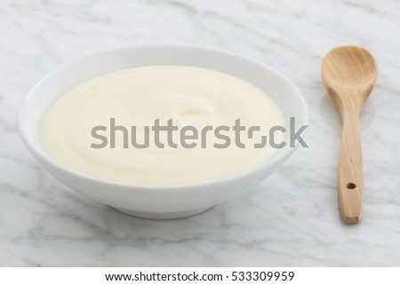 Similar – Image, Stock Photo ice-cream spoon Yoghurt