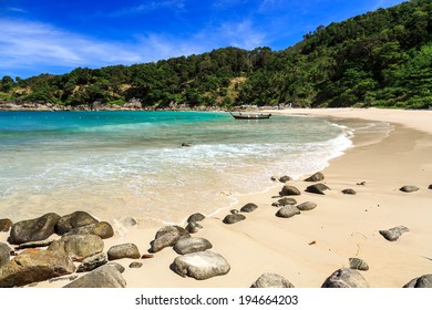 Gorgeous Freedom Beach At Morning, Phuket, Thailand