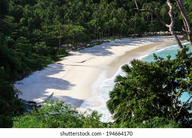 Gorgeous Freedom Beach At Morning Taken From High Point, Phuket, Thailand