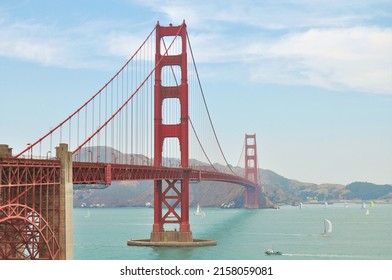 Gorgeous Golden Gate Bridge on a misty autumn day. - Powered by Shutterstock