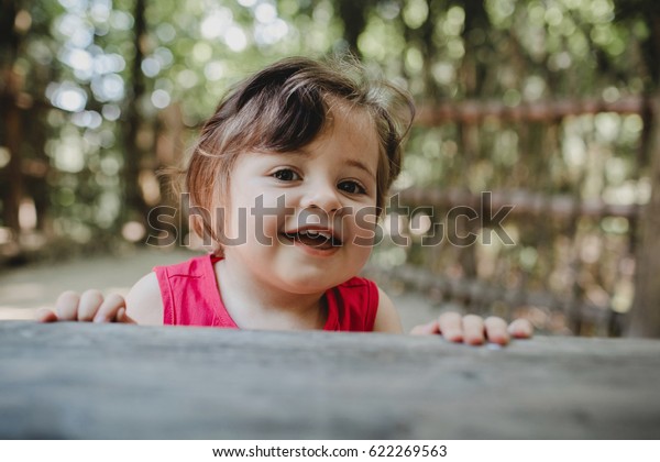 Gorgeous Little Girl Wavy Hair Looks Stock Image Download Now