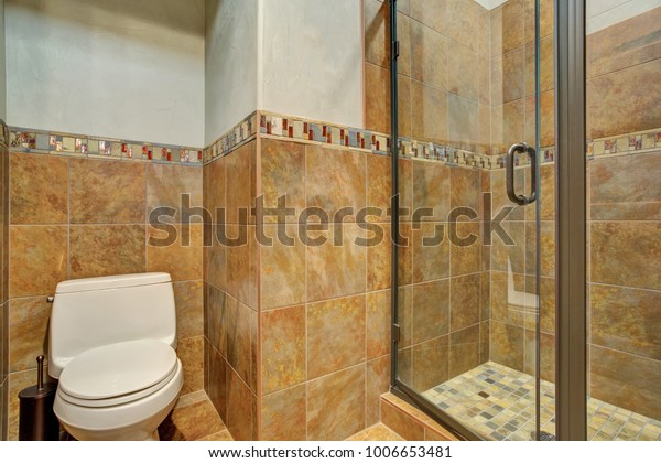 Gorgeous Master Bathroom Boasts Nook Filled Stock Photo Edit Now