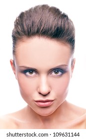 Gorgeous model looking at camera