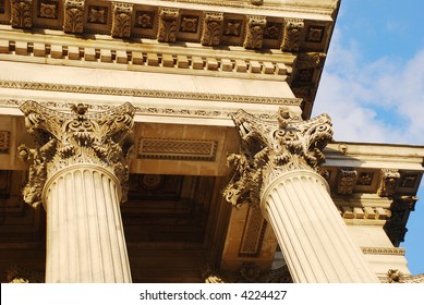 Gorgeous Stone Columns Sky Background Stock Photo 4224427 | Shutterstock